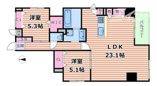 シークレフ北浜の物件間取画像